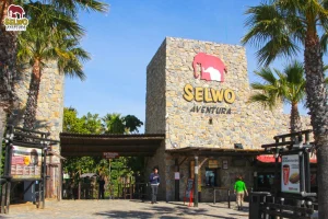 Entrance of Selwo Aventura park i Estepona